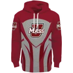 umass minutemen concentric lines red black hoodie best selling
