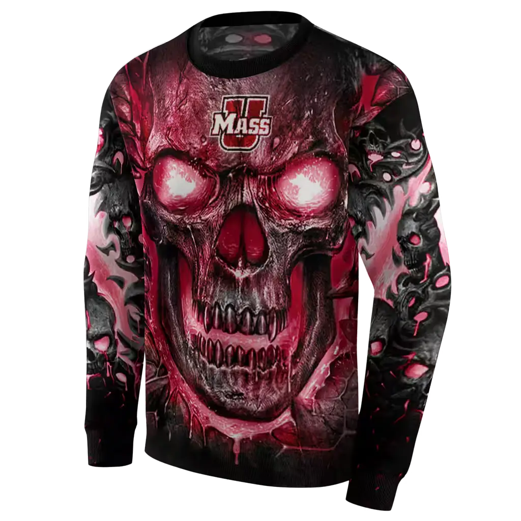 umass minutemen demonic skull red black hoodie new arrival umass minutemen demonic skull red black hoodie new arrival