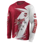 umass minutemen dynamic slash red white hoodie best selling