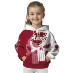 umass minutemen graphic punisher red white hoodie best selling