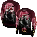 umass minutemen halloween vibes red black hoodie best selling