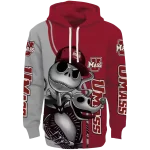 umass minutemen jack skellington red hoodie best selling