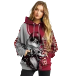 umass minutemen jack skellington red hoodie best selling