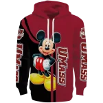 umass minutemen mickey mouse red black hoodie best selling