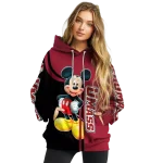umass minutemen mickey mouse red black hoodie best selling