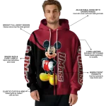 umass minutemen mickey mouse red black hoodie best selling