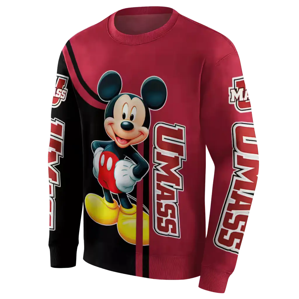 umass minutemen mickey mouse red black hoodie new arrival umass minutemen mickey mouse red black hoodie new arrival