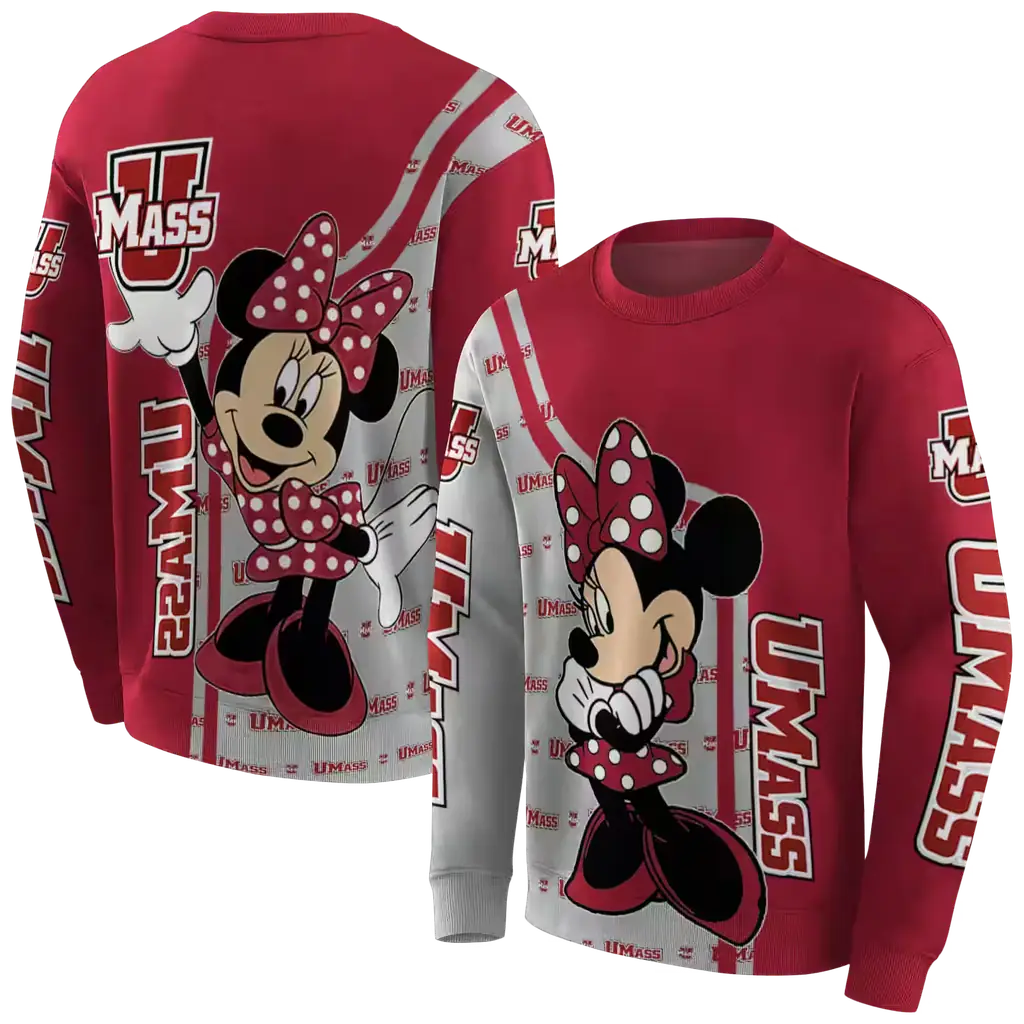 umass minutemen minnie mouse red hoodie premium grade umass minutemen minnie mouse red hoodie premium grade