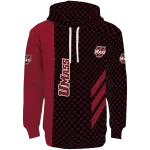 umass minutemen monogram pattern red hoodie best selling