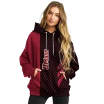 umass minutemen monogram pattern red hoodie best selling