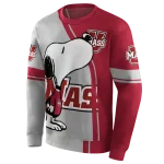 umass minutemen playful snoopy red hoodie best selling