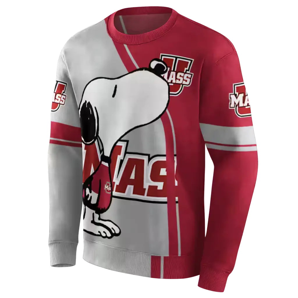 umass minutemen playful snoopy red hoodie new arrival umass minutemen playful snoopy red hoodie new arrival