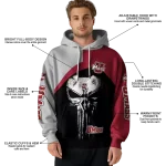 umass minutemen skull punisher grey black hoodie best selling