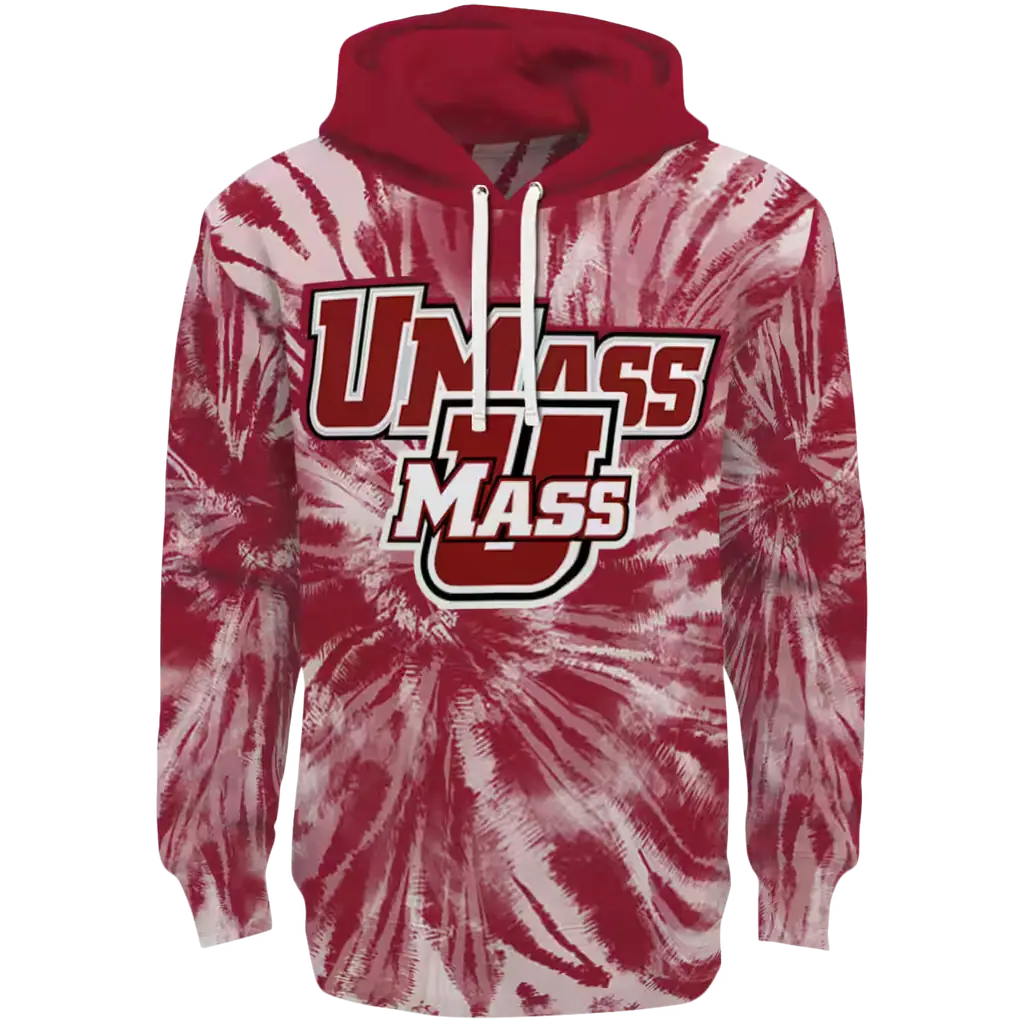 umass minutemen tie dye pattern red hoodie best selling umass minutemen tie dye pattern red hoodie best selling