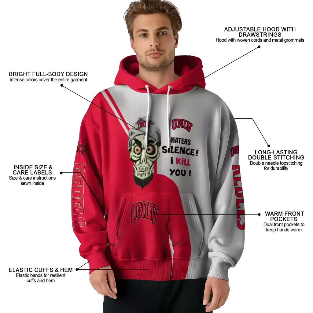 unlv rebels achmed skull red hoodie latest model unlv rebels achmed skull red hoodie latest model