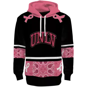 unlv rebels awareness ribbon black pink hoodie best selling