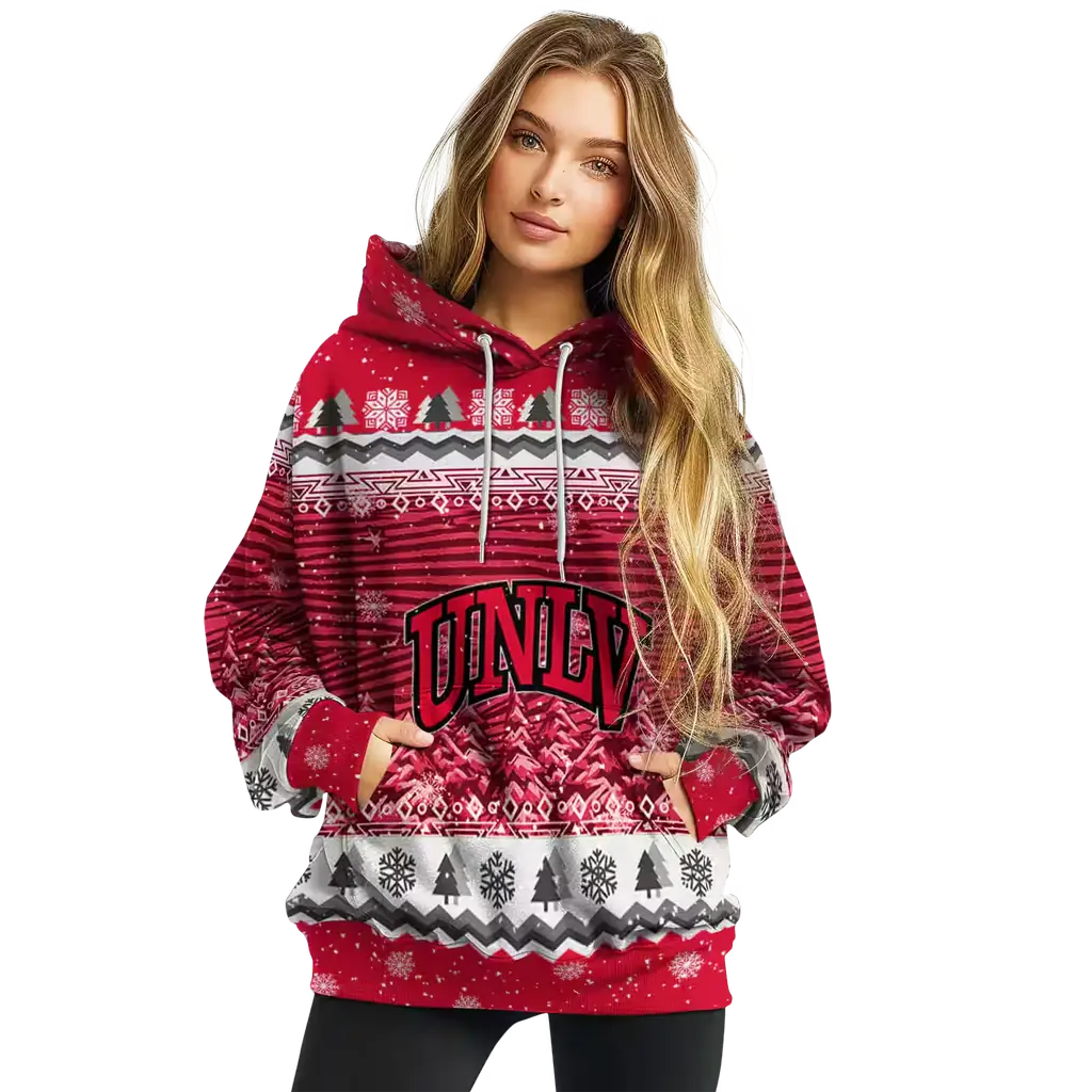 unlv rebels christmas trees red hoodie high quality unlv rebels christmas trees red hoodie high quality