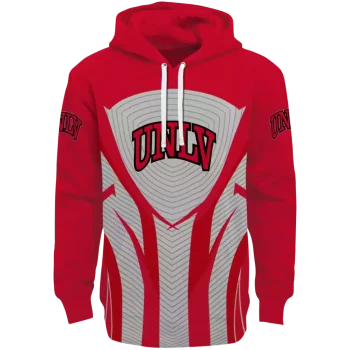 unlv rebels concentric lines red black hoodie best selling