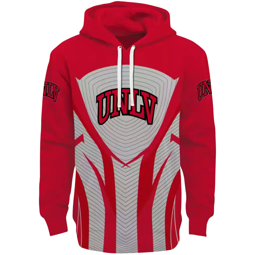 unlv rebels concentric lines red black hoodie best selling unlv rebels concentric lines red black hoodie best selling