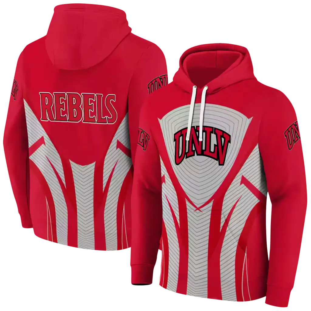 unlv rebels concentric lines red black hoodie fashion forward unlv rebels concentric lines red black hoodie fashion forward