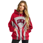 unlv rebels concentric lines red black hoodie best selling
