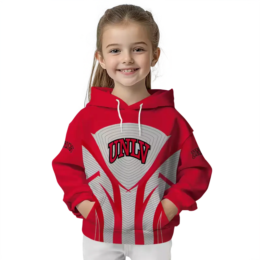 unlv rebels concentric lines red black hoodie top rated unlv rebels concentric lines red black hoodie top rated