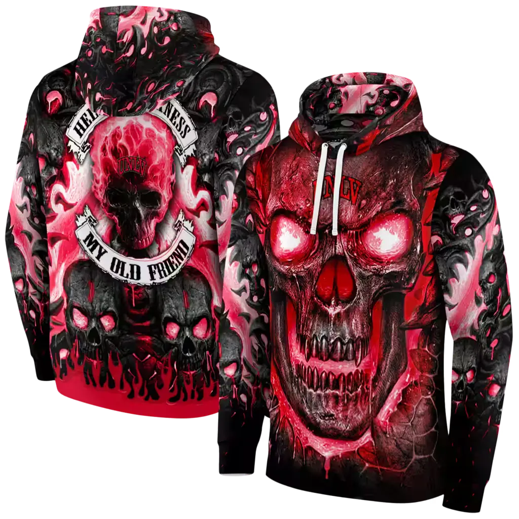 unlv rebels demonic skull red black hoodie fashion forward unlv rebels demonic skull red black hoodie fashion forward