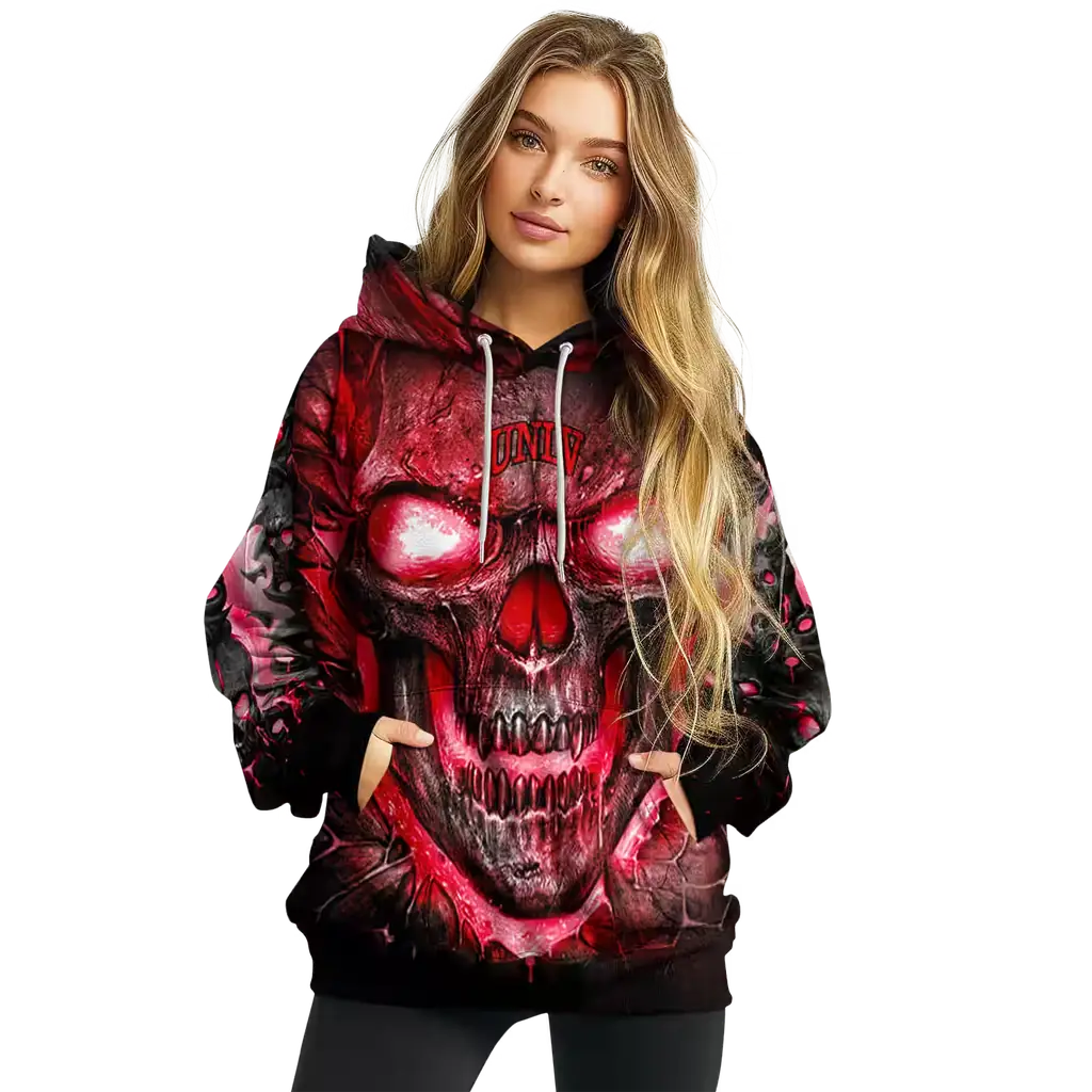 unlv rebels demonic skull red black hoodie high quality unlv rebels demonic skull red black hoodie high quality