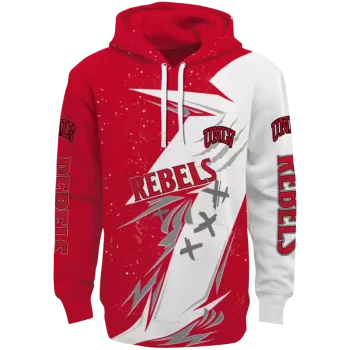 unlv rebels dynamic slash red white hoodie best selling