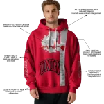 unlv rebels football heartbeat red hoodie best selling