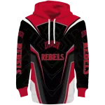 unlv rebels futuristic pattern red black hoodie best selling
