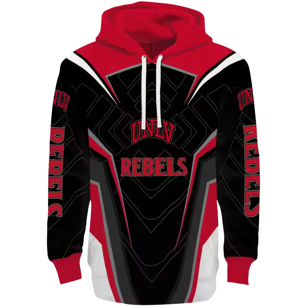unlv rebels futuristic pattern red black hoodie best selling unlv rebels futuristic pattern red black hoodie best selling