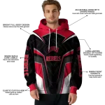 unlv rebels futuristic pattern red black hoodie best selling