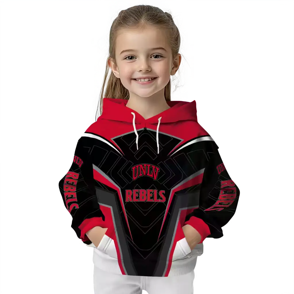 unlv rebels futuristic pattern red black hoodie top rated unlv rebels futuristic pattern red black hoodie top rated