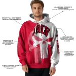 unlv rebels graphic punisher red white hoodie best selling