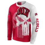 unlv rebels graphic punisher red white hoodie best selling
