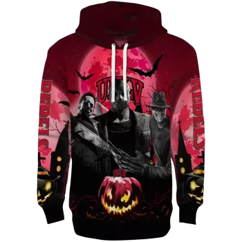 unlv rebels halloween vibes red black hoodie best selling