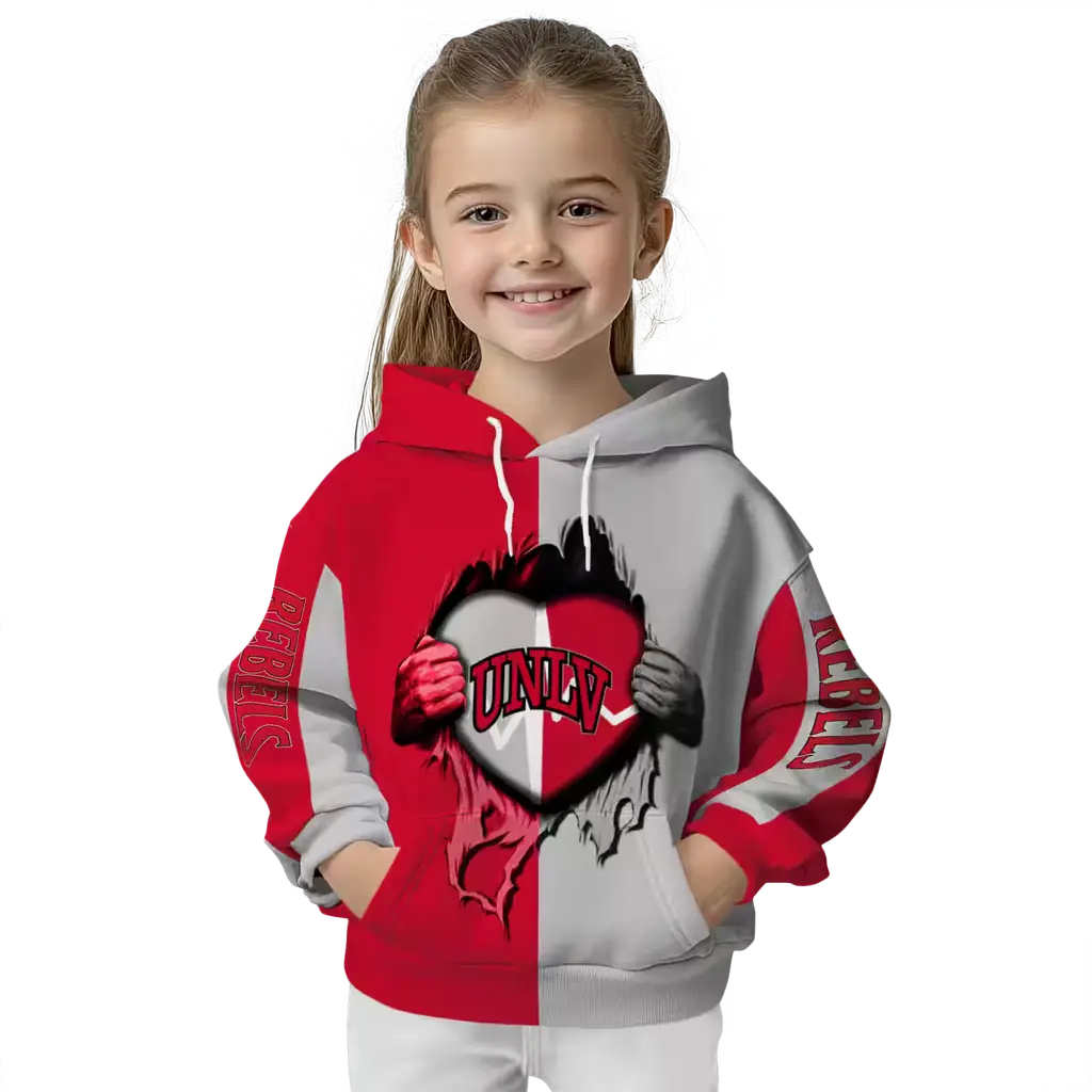 unlv rebels heartbeat graphic red hoodie top rated unlv rebels heartbeat graphic red hoodie top rated