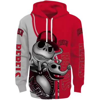 unlv rebels jack skellington red hoodie best selling
