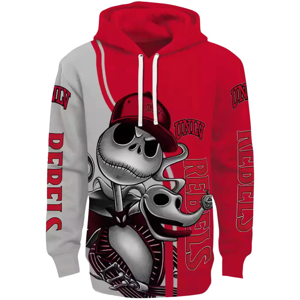unlv rebels jack skellington red hoodie best selling unlv rebels jack skellington red hoodie best selling