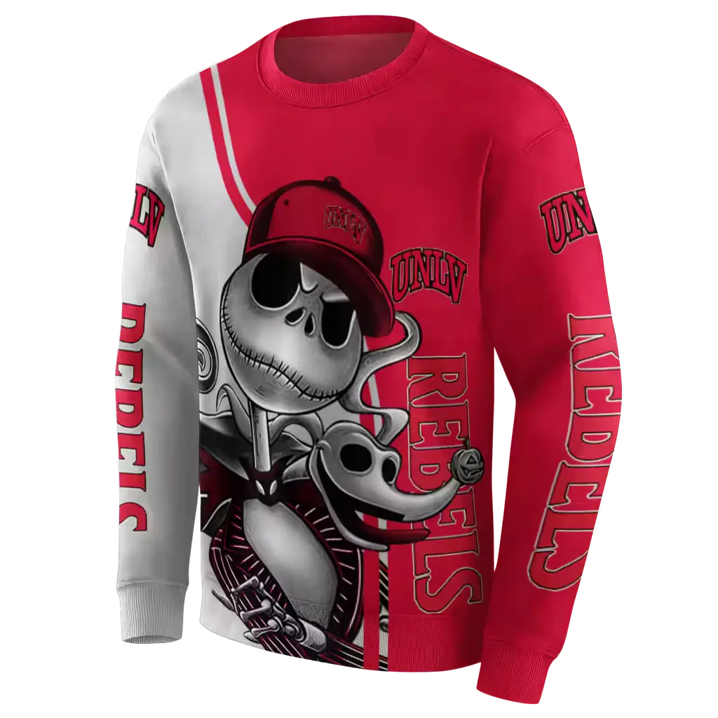 unlv rebels jack skellington red hoodie new arrival unlv rebels jack skellington red hoodie new arrival
