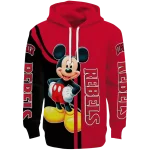 unlv rebels mickey mouse red black hoodie best selling