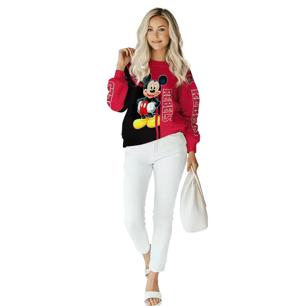unlv rebels mickey mouse red black hoodie trendy unlv rebels mickey mouse red black hoodie trendy
