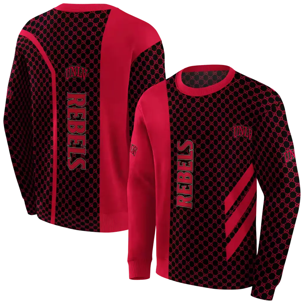 unlv rebels monogram pattern red hoodie premium grade unlv rebels monogram pattern red hoodie premium grade