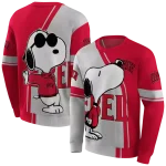 unlv rebels playful snoopy red hoodie best selling