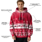 unlv rebels reindeer motif red hoodie best selling