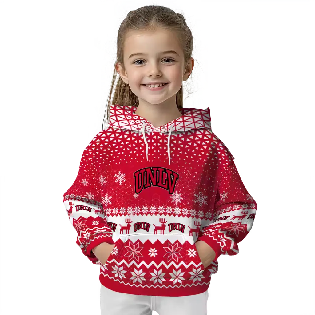 unlv rebels reindeer motif red hoodie top rated unlv rebels reindeer motif red hoodie top rated