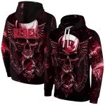 unlv rebels skull artwork red black hoodie best selling