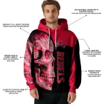 unlv rebels skull motif red black hoodie best selling