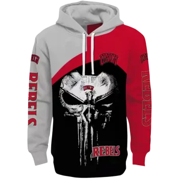 unlv rebels skull punisher gray black hoodie best selling